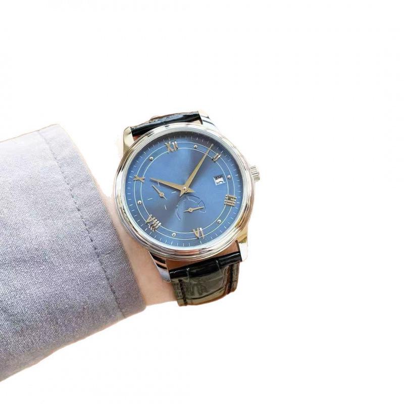 Oujia Men's Automatic Mechanical Waterproof Watch with Italian Leather Strap and Calendar