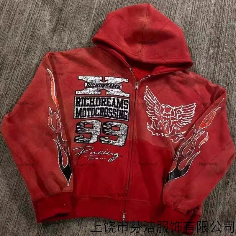 Street Hip Hop Star 3D Printed Black Zip Hoodie Men's and Women's Harajuku Jacket Zip Sweater