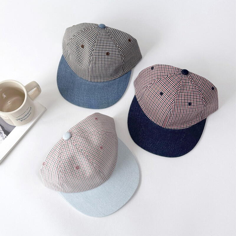 Women s Contrast Short Brim Baseball Cap C8004_Jincheong