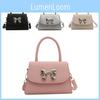 Elegant Versatile Handheld Square Bag For Women Fashionable Bowknot Shoulder Bag