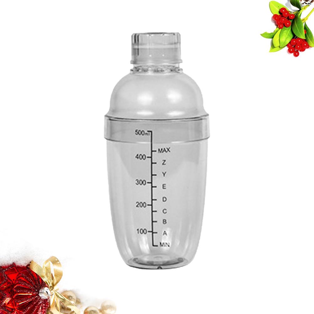 700Ml Cocktail Shaker Clear Bartender Pot Hand Shake Measuring Leak Proof PC Resin Bar Milk Tea Heat Cold Kitchen