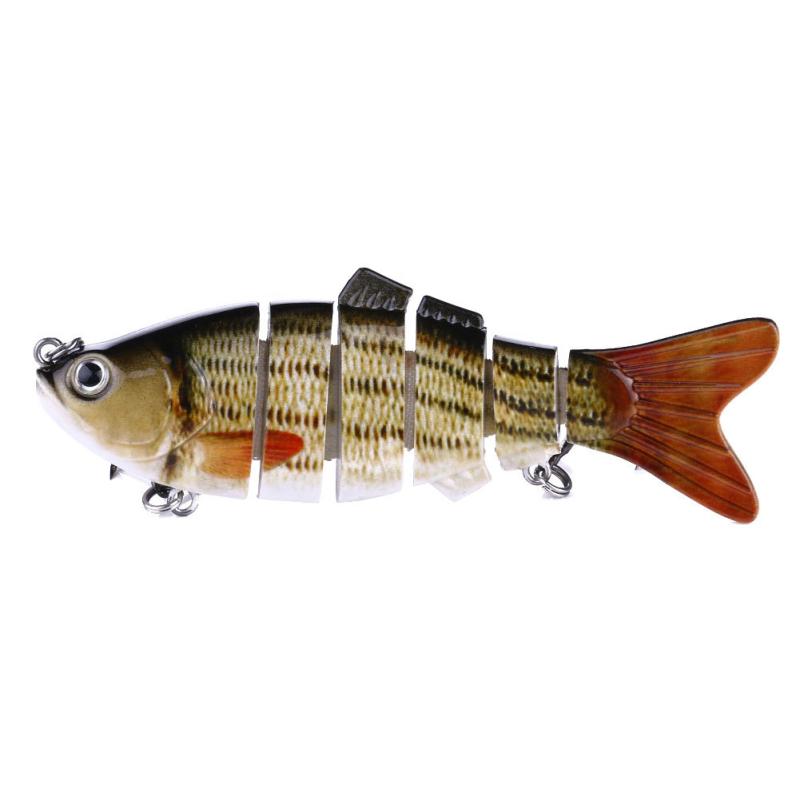 10cm/18g Esca da Pesca 12 Colori Multi-Segmenti Articolata Bionica Esca Artificiale Wobbler Affondanti Pesca