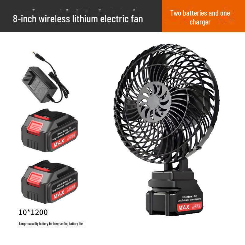 High-Power Portable Industrial Lithium Electric Fan for Home and Car