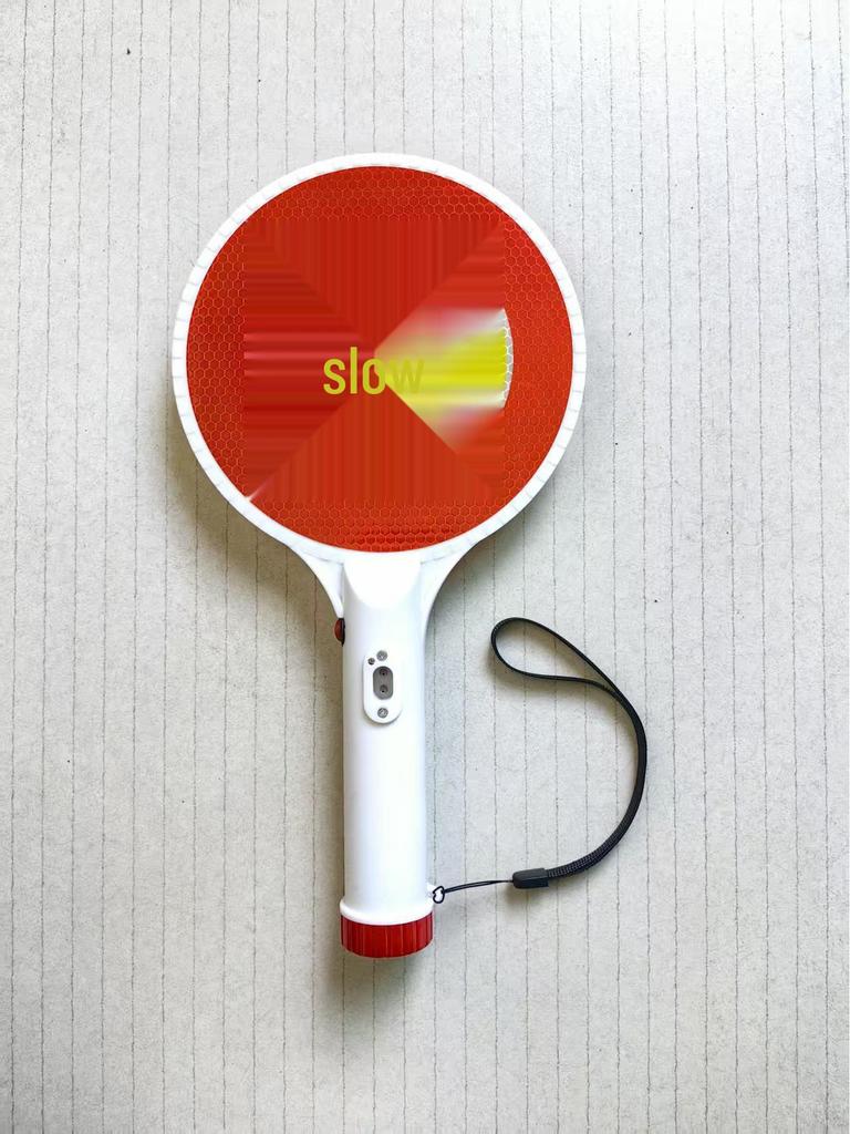 Rechargeable LED Traffic Warning Baton - Emergency Flashing Light Stick for Outdoor Use