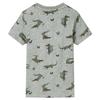 T-shirt pour enfants mélange kaki clair 92/104/116/128/140