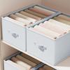 Washable Compartmentalized Wardrobe Organizer Box for T-shirts