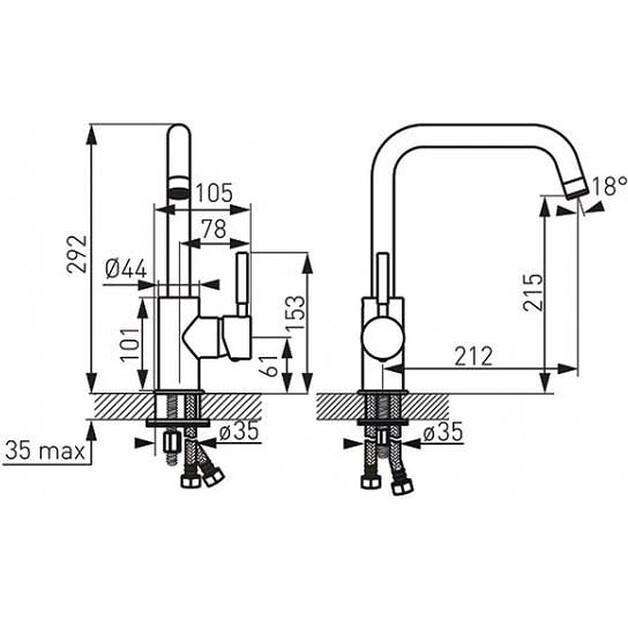 Mixer Ferro RATIO BLACK Black (BTI4BL)
