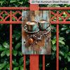 2D Flat Vintage Coffee Cup and Coffee Beans Metal Wall Art - 8x12 Inch Rustic Decor, Durable Aluminium Sign, Suitable for Home, Kitchen, Bar, Garden