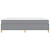 Bed Frame with Mattress Light Grey 180 x 200 cm Fabric