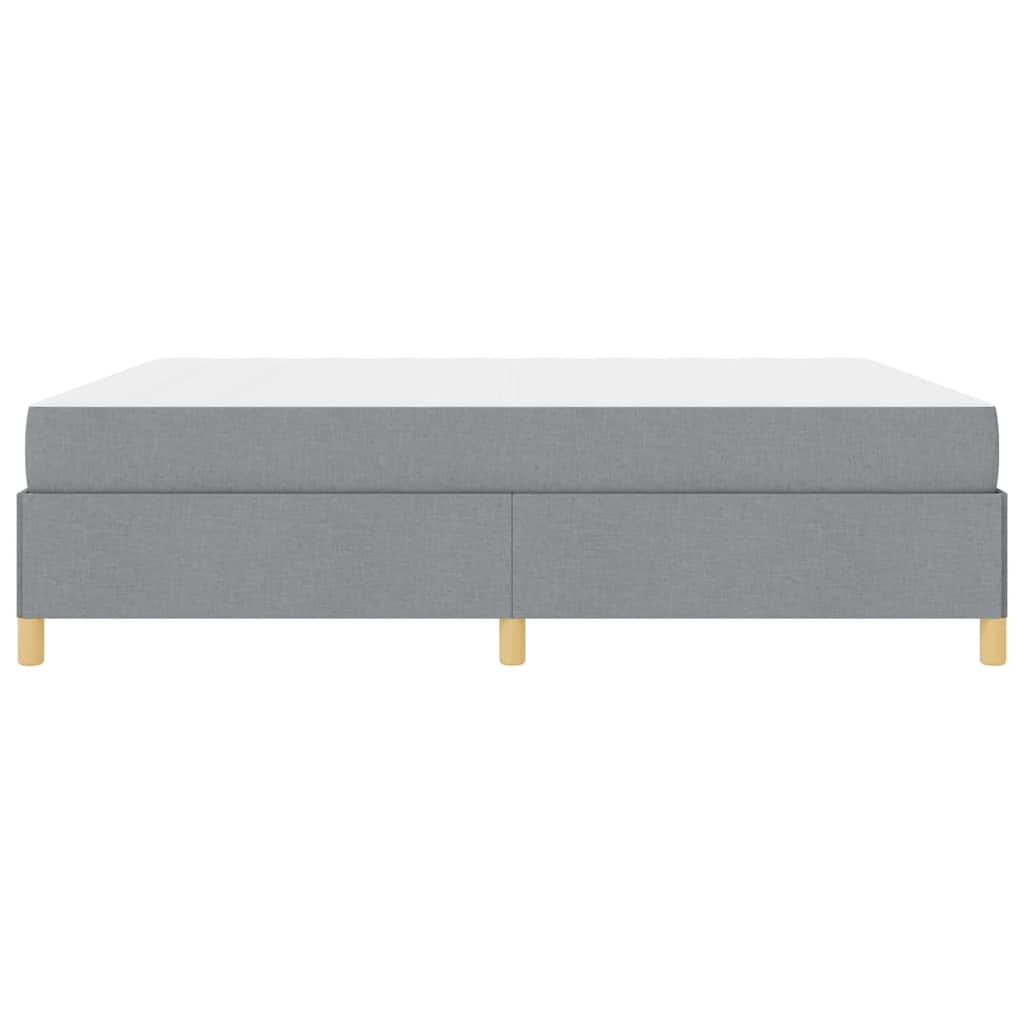 Bed Frame with Mattress Light Grey 180 x 200 cm Fabric