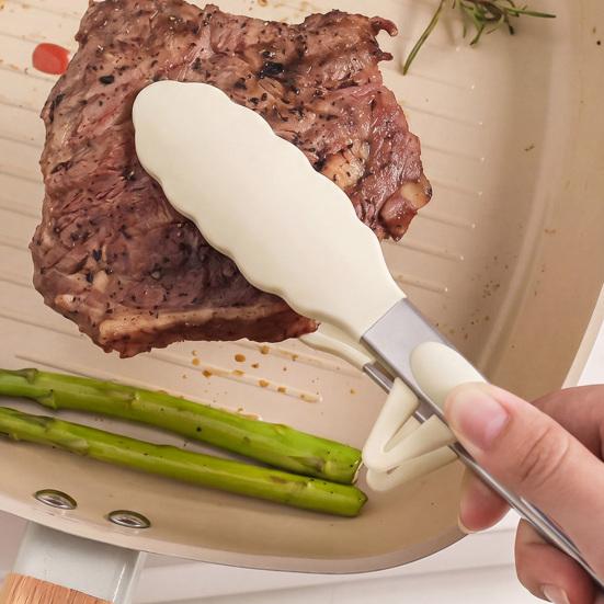 Kitchen Tongs for Cooking And BBQ, Heat-Resistant 9 Inch Food Tongs with Silicone Tips, Non-Stick Dishwasher Safe Kitchen Tools