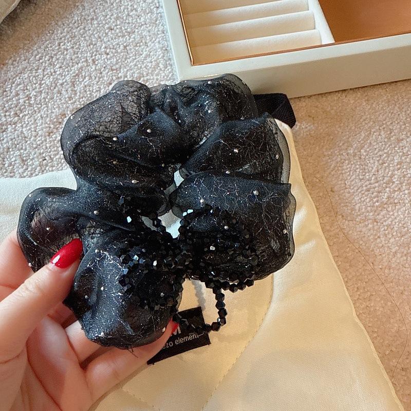 

Элегантные и Модные Аксессуары для Волос: Французские легкие тюлевые резинки для волос, хрустальные резинки для волос