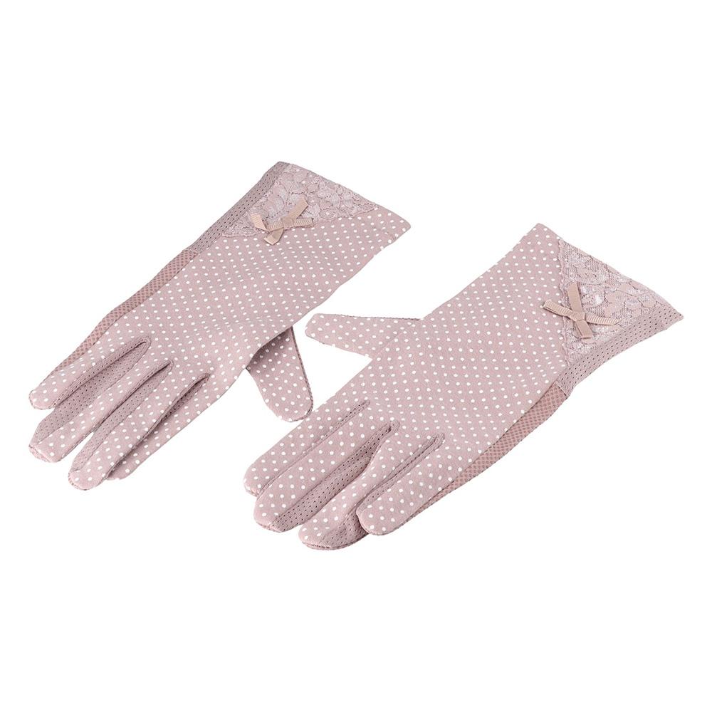 Lady Spring Stretch Breathable Anti Uv Sunscreen Gloves Lace Gloves Driving Glove