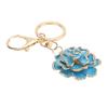Rose Shaped Keychain Beautiful Flower Pendant Key Rings Cute Backpack Hanging Decoration for