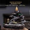 Creative Resin Backflow Incense Burner with Flowing Cloud Smoke Effect and Incense Cones - Entrance Ornament