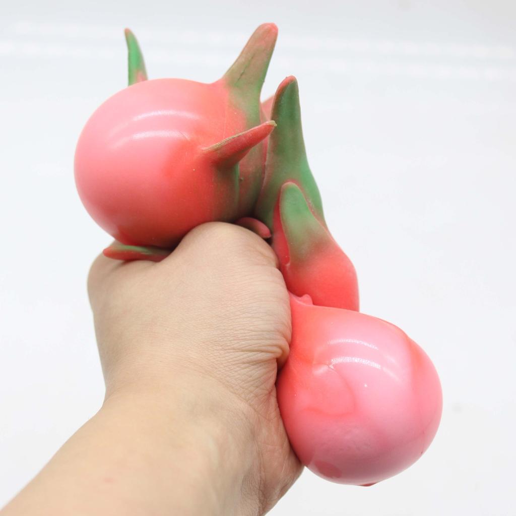 1pcs Anti-Stress Toy Creative Dragon Fruit Squeeze Fidget Toys Tpr Squishy Funny Stress Relief For Kids Adults Gift Prop J165