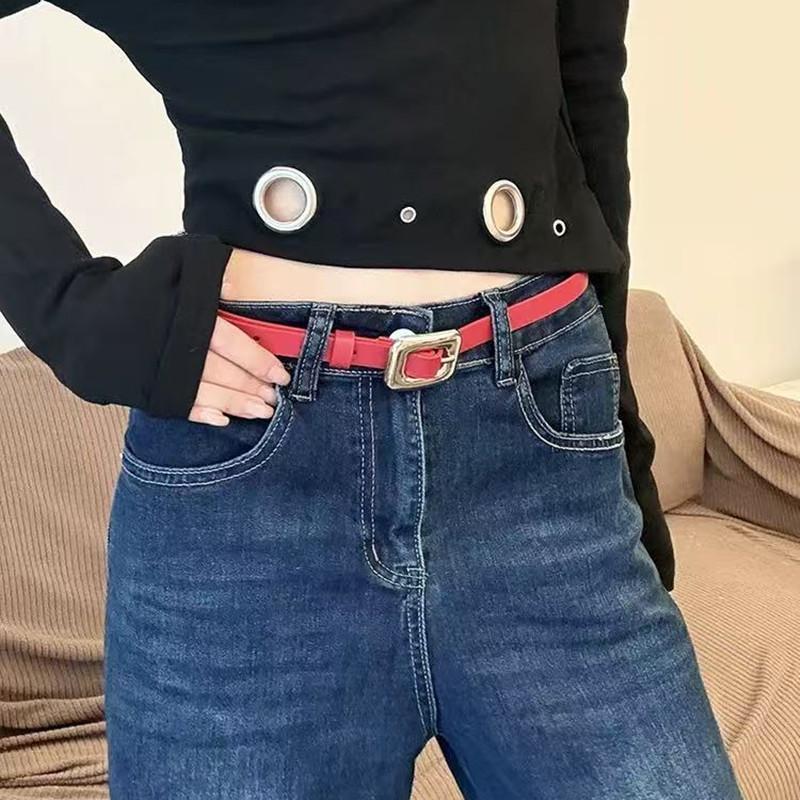 2026 New American Vintage Red Y2K Hot Girl Belt
