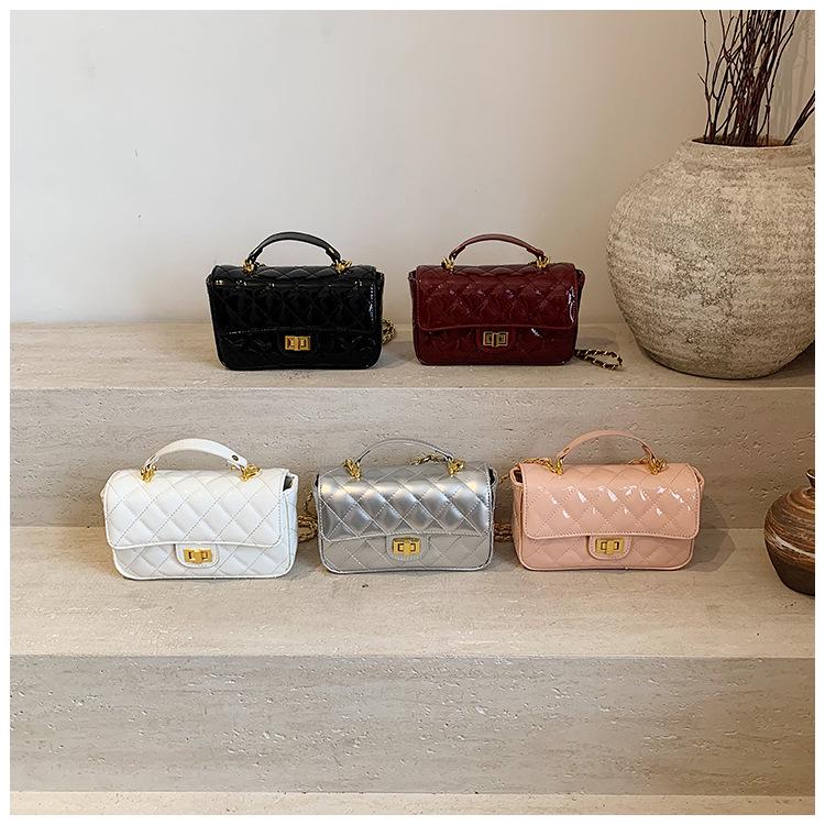 2025 Little Xiangfeng Argyle Chain Luxury Square Handbag - Women's Single Shoulder Crossbody Bag