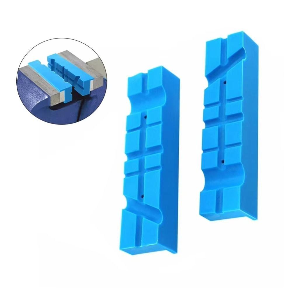 Blue Rubber Vise Jaw Pads Magnetic Rubber Vise Protector Vise Protection Strip  Mill Clamps