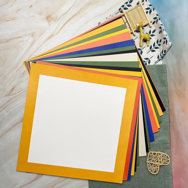 Square/Round Watercolor Paper 10 Sheets Professional Water Color Paper Postcard for Painting School Supplies