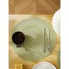 4pcs/set High Quality Handmade Round Woven Braided Placemats 15 Inch Round Table Mats for Dining Tables