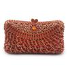 WHTUOHENG Bolso de Noche Plateado con Diamantes para Boda de Dama Carteras de Cristal para Dinero Bolsos de Cena Nupcial de Lujo para Mujer Carteras de Mano Formales