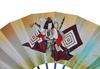 decorative featuring Hina with fan in a <Kyoto Fan> Double-sided fan, dolls/warriors, stand, box.