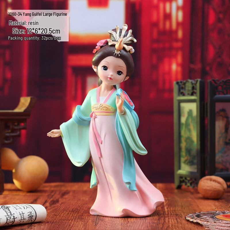 Ornamenti da scrivania con fanciulle cinesi retrò delle Quattro Bellezze - Regalo di compleanno creativo fatto a mano per amici e migliori amici