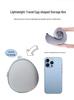 U-Shaped Memory Foam Neck Pillow with Buckle Design - Solid Color, Slow Rebound, Foldable for Office Naps