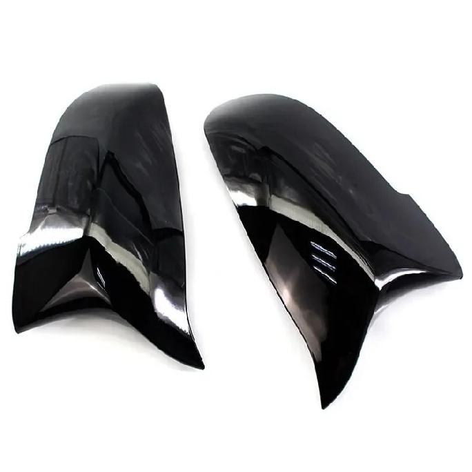 For BMW 5 6 7 Series F10 F11 F18 F07 F12 F13 F06 F01 F02 LCI Carbon Fiber Look Black Car Rearview Side Mirror Cover Caps