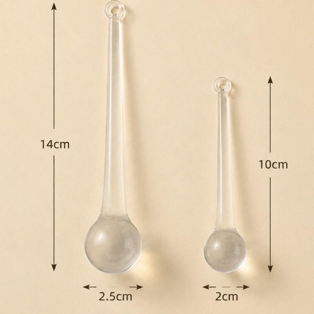 10pcs Clear Christmas Tree Ornaments Waterdrop Hanging Decorations Party Backdrop Decor