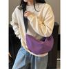 Large Capacity Dumpling Bag All-match Solid Color Bag Women's Simple and Fashiable Shoulder Bag Women's Bag Messenger Bag
