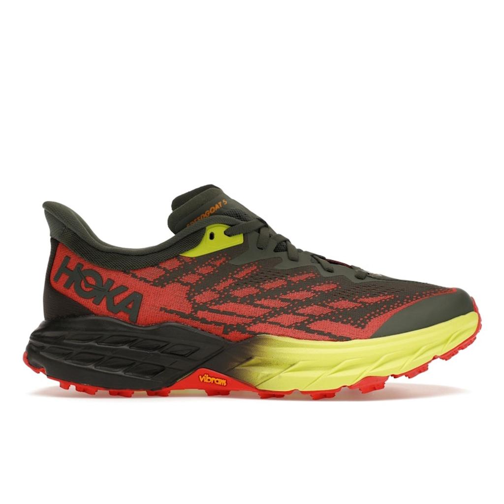 HOKA Speedgoat 5 Thymian Fiesta Herren Sneaker Rot 1123157-TFST