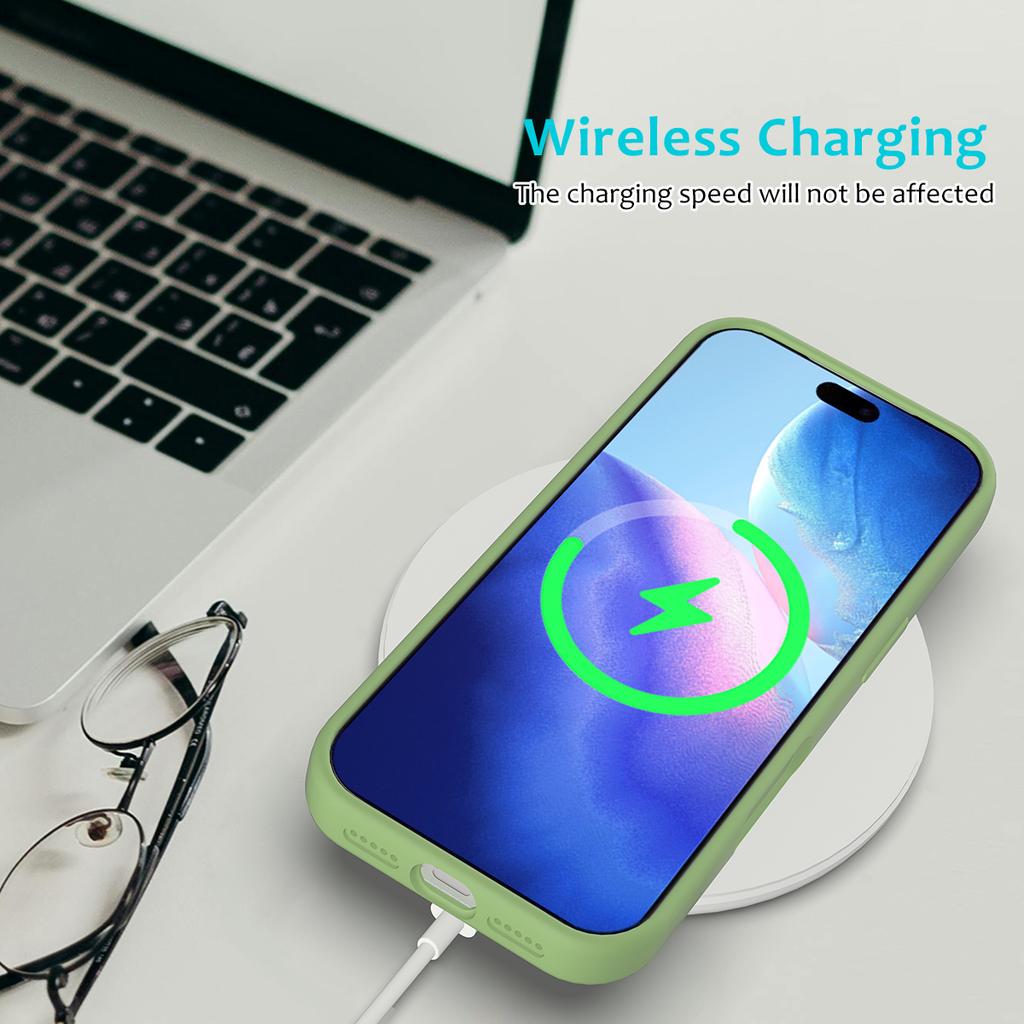 For iPhone 17 Pro Max Case Drop Proof Liquid Silicone Soft Lining Back Phone Cover