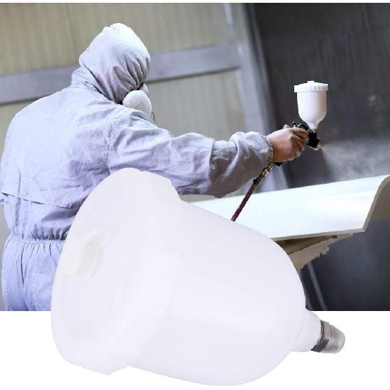 600ml Spray Gun Pot Feed Plastic Paint Cup for D-evilbiss G TI/T-EKNA Pro FLG