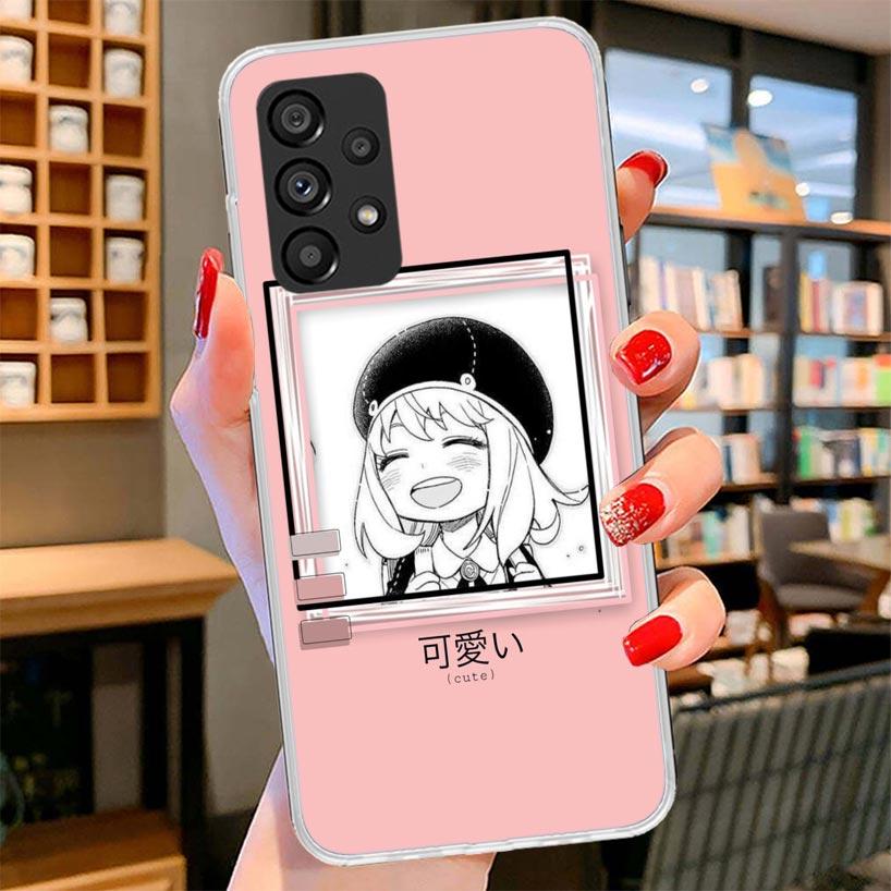 Spy Family Anya Cute Phone Case For Samsung Galaxy A17 A37 A57 A16 A26 A36 A56 A15 A25 A35 A55 A14 A24 A34 A54 A13 A23 A33 A53 G