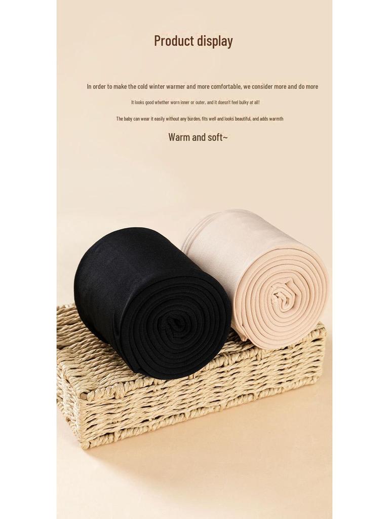 Bonas Nude Fleischfarbene Warme Leggings - Herbst/Winter Samt Strumpfhose