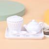 6Pcs/Set 1:12 Dolls House Miniature Cups & Pot Set Direction Furniture Toys