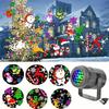 Halloween Ambient Projector Light Colorful Ghost Pumpkin Skull Pattern LED Projection Lamp 270° Adjustable Decor Light