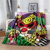 H-Hysteric-s M-Mini Cartoon Art Print Flannel Blanket Ultra Soft Warm Throw For Couch Bedroom Living Room Indoor Home Decor Gift