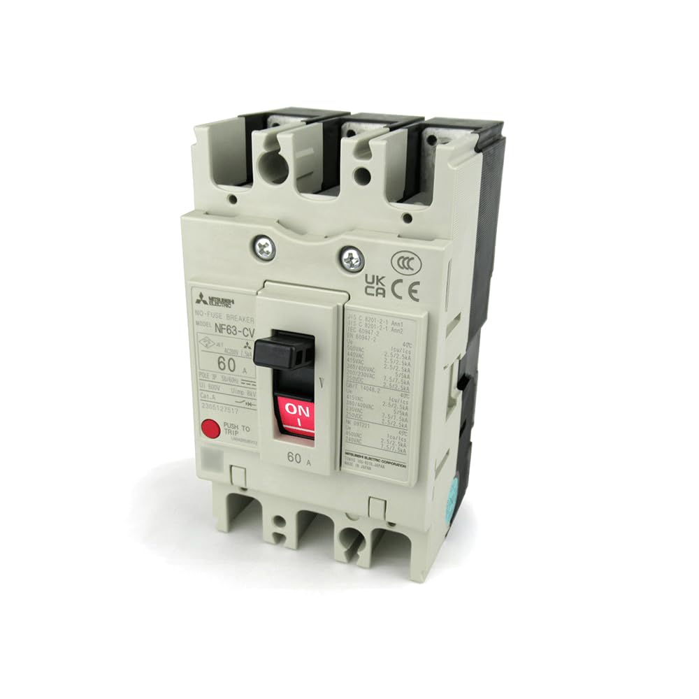 

Mitsubishi Electric 3P 20A Fuse NN NF63-CV (No Breaker) (3 Pole) (AC/DC)