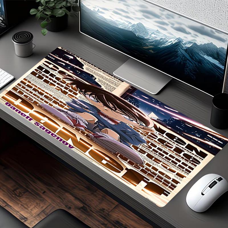 Detective Conan Print Mouse Pad, for Keyboard Pad Laptop PC Mat for Office Home Use, Desk Decor, Perfect Birthday Gift for Gamers