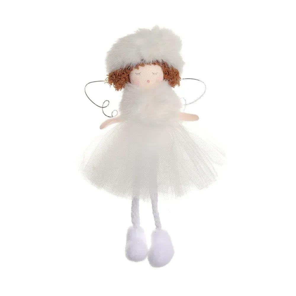 Cute Plush Angel Doll Christmas Tree Ornament Holiday Home Decor Gift For Kids