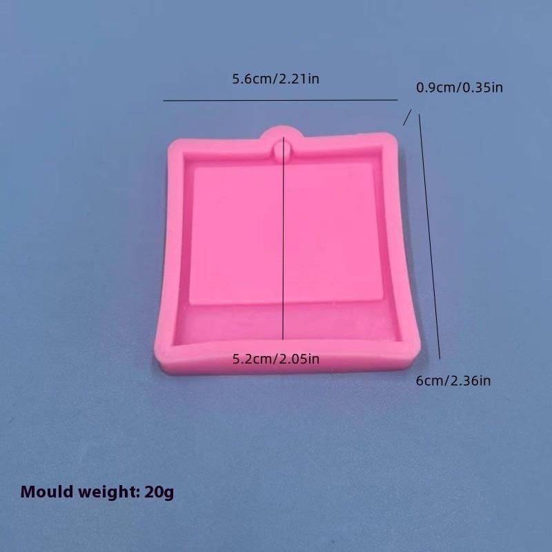Photo Frame Epoxy Resin Keychain Mold Cat Dog Tag Pendant Silicone Mould For DIY Casting Crafts Jewelry Making Accessories