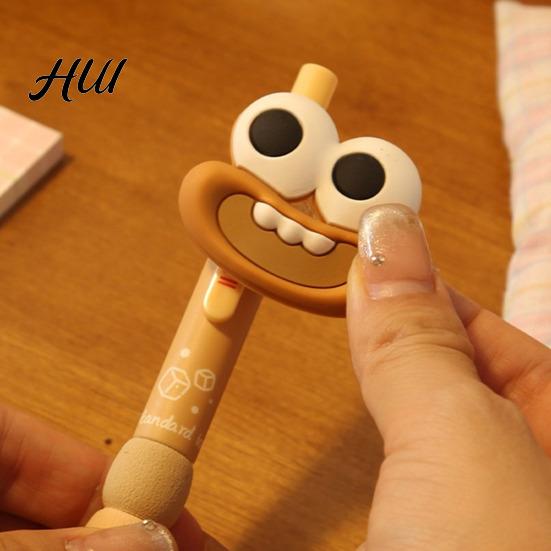 Cartoon Character Pens Gel Pen Big Mouth Ballpoint 0.5mm Comfort Grip Creative Office Supplies Portable Practical Stationery for School Work