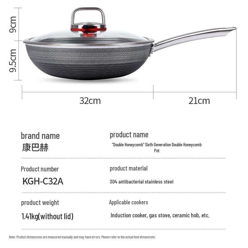 Kangbach 6th Gen Non-stick Stainless Steel Wok