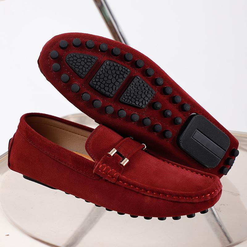 Mocasini din piele intoarsa pentru barbati, pantofi mocasini, noua colectie, incaltaminte casual pentru barbati, lucrata manual, formali, slip-on, pantofi de barca pentru barbati, balerini de mers