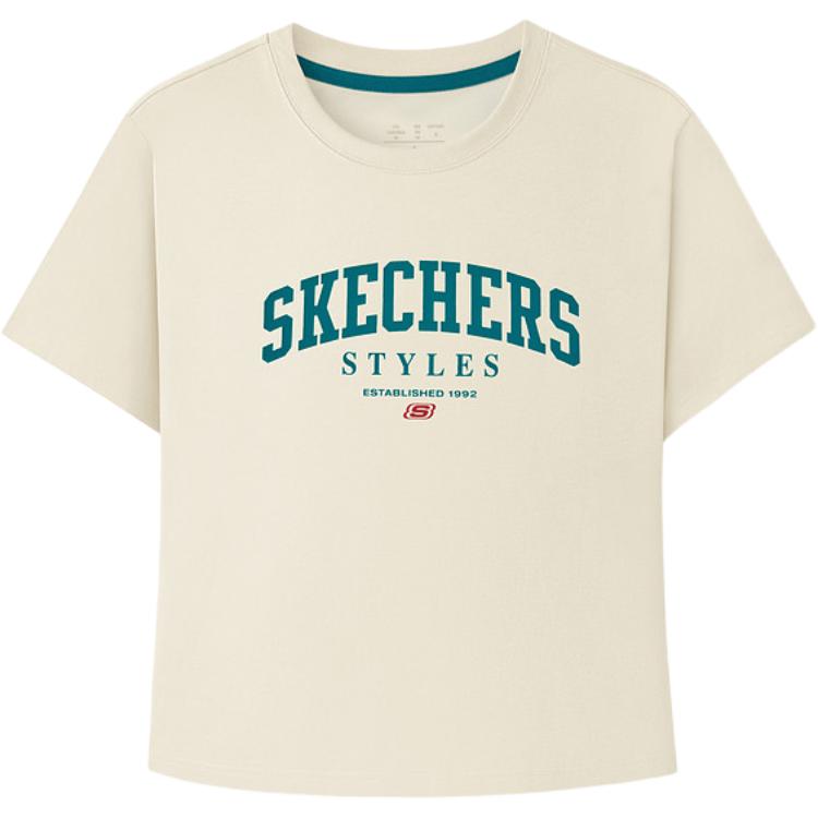 Skechers Knit Breathable Round Neck Short Sleeve Quick Dry T-Shirt Women tops L226W051-029Y S