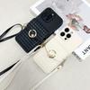 Woven Wallet Strap Case For Samsung Galaxy S25 Ultra S24 FE S20 S21 S22 S3 Plus A17 Card Slot Holder Crossbody Lanyard Bag Cover