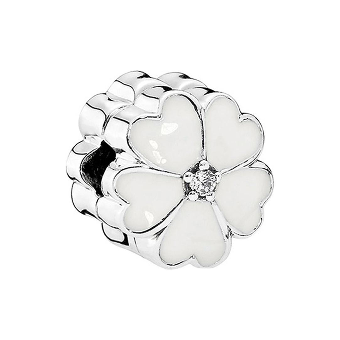 Pandora Primrose Flower Clip Women Accessories White 791822EN12-OP Shopping Bag